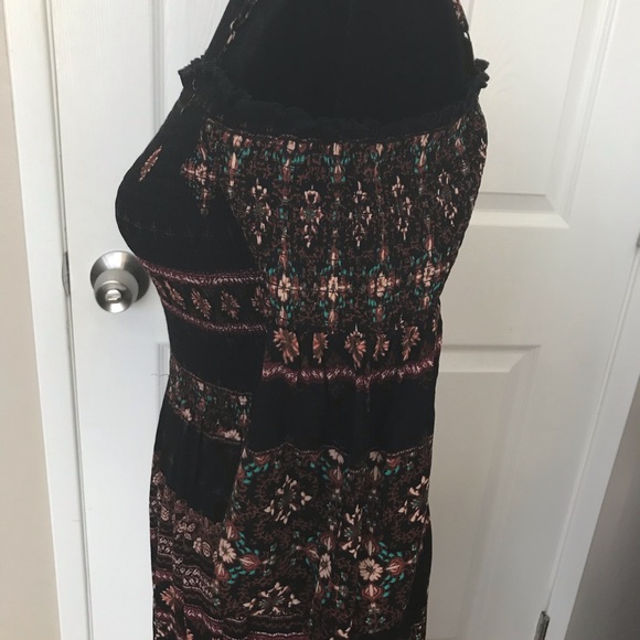 🌾Long Casual Dress with Long Sleeves off Shoulder - Picture 5 of 7